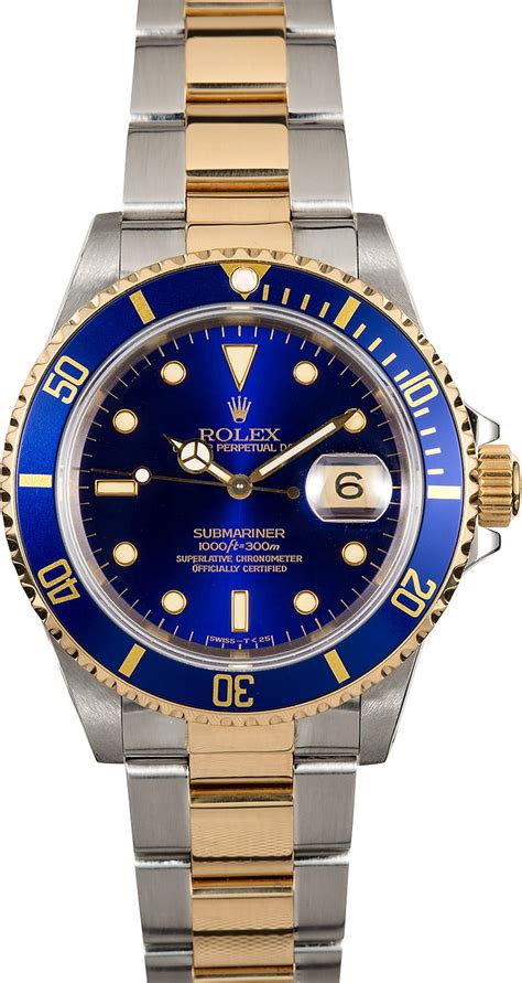 rolex blue face submariner used|Rolex Submariner blue face price.